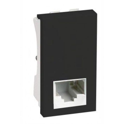 MODULO ENTRADA RJ45 CAT6  - RECTA GRAFITE SATIN FOSCO
