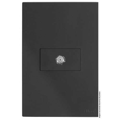 CJ COAXIAL (ANTENA) HOR.4X2 - RECTA HOME GRAFITE SATIN FOSCO