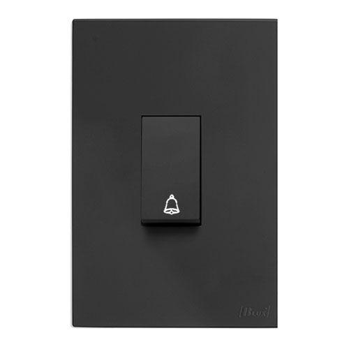 CJ PULSADOR DE CAMPAINHA VERTICAL 4X2 - RECTA GRAFITE SATIN FOSCO