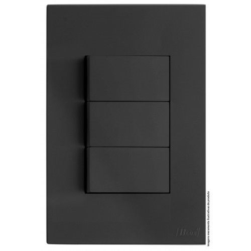 CJ TRIPLO PARALELO 4X2 - RECTA GRAFITE SATIN FOSCO
