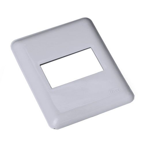PLACA P/ 1 MODULO HORIZONTAL - BLUX OVERLAP BRANCO