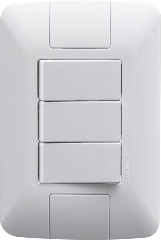 CJ INTERRUPTOR TRIPLO SIMPLES 4X2 - TRAMONTINA ARIA