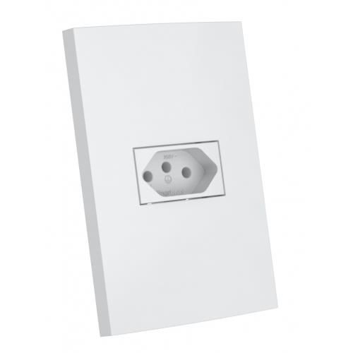 CJ TOMADA 10A HORIZONTAL 4X2 - ENERBRAS DUBAI BRANCO