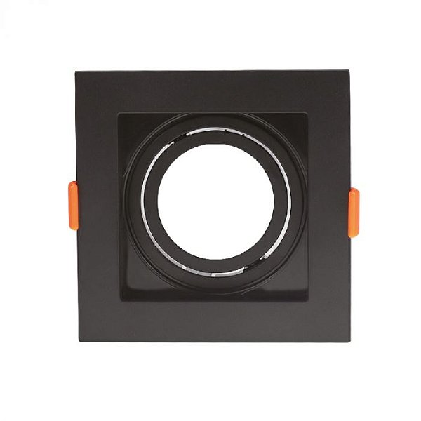 SPOT DE EMBUTIR LINHA MODULAR PRETO 13X13 - HEVVY
