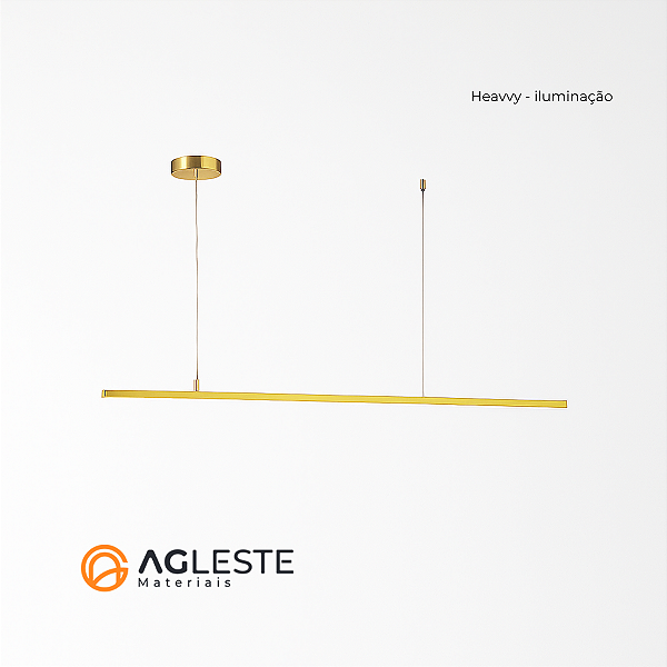 PENDENTE  TÓQUIO DOURADO 180CM - HEVVY