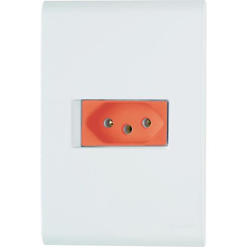 CJ TOMADA 20A HORIZONTAL VERMELHO 4X2 - TRAMONTINA LIZ