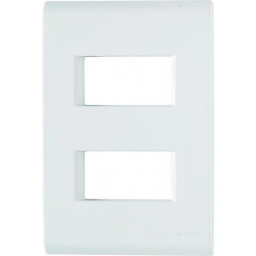 PLACA  P/ 2 MODULOS SEPARADOS BRANCO 4X2 - TRAMONTINA LIZ