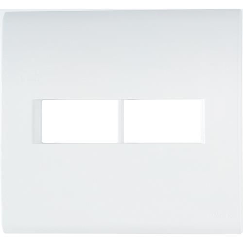 PLACA P/ 2 MODULOS  HORIZONTAL  BRANCO 4X4 - TRAMONTINA LIZ