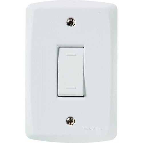 CJ INTERRUPTOR PARALELO VERTICAL BRANCO 4X2  TRAMONTINA LUX2