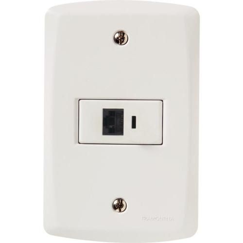 CJ RJ45 (INTERNET) BRANCO HORIZONTAL 4X2 - TRAMONTINA LUX2