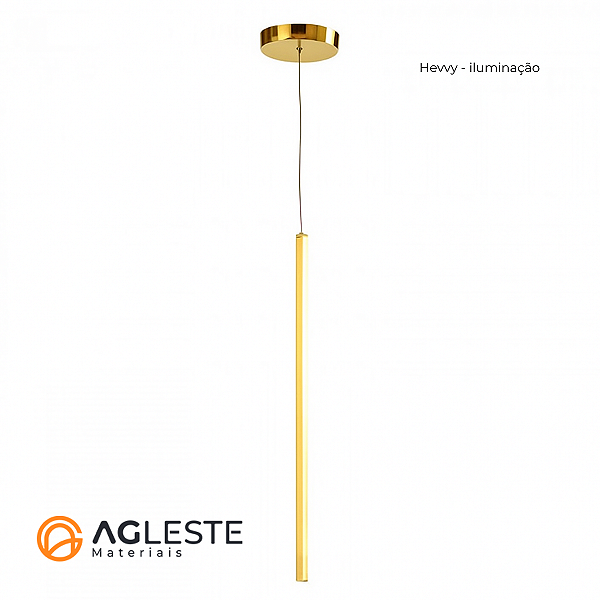 PENDENTE TOQUIO DOURADO DE 60CM - HEVVY