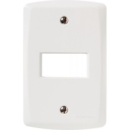 PLACA P/ 1 MODULO HORIZONTAL BRANCO 4X2 - TRAMONTINA LUX2