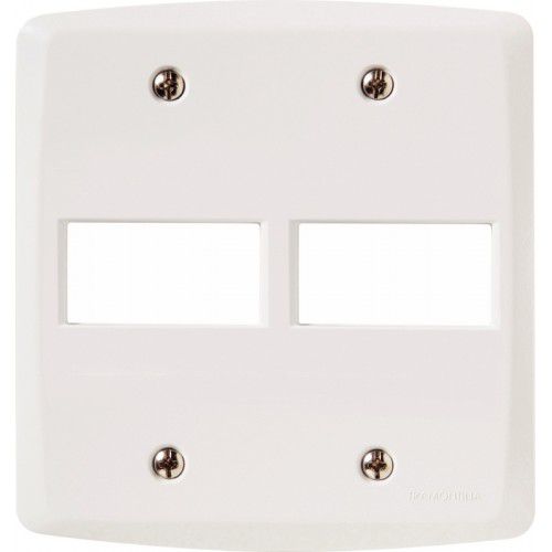 PLACA P/ 2 MODULOS BRANCO HORIZONTAL 4X4 - TRAMONTINA LUX2