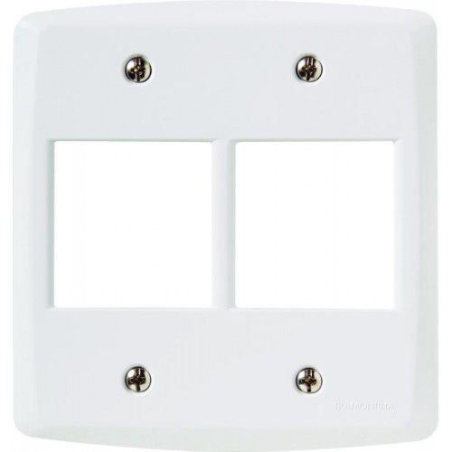 PLACA P/ 4 MODULOS BRANCO 4X4  - TRAMONTINA LUX2