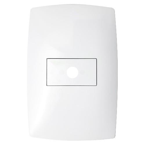 CJ PLACA FURO HORIZONTAL COM SUPORTE 4X2  - BLUX HOME BRANCO