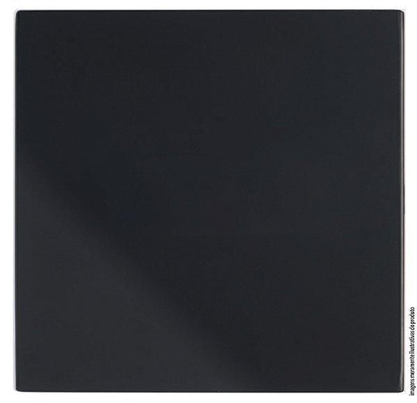 PLACA CEGA COM SUPORTE 4X4  - RECTA BLACK SATIN FOSCO