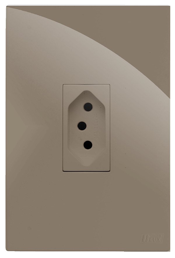 CJ TOMADA 10A VERTICAL 4X2 - RECTA FENDI GLOSS