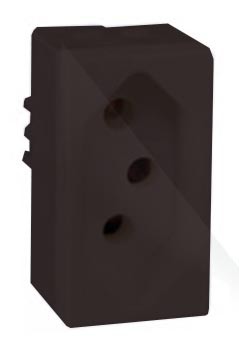 MODULO TOMADA 20A - RECTA CHOCOLATE
