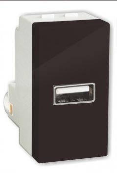 MODULO USB  2A -  RECTA CHOCOLATE