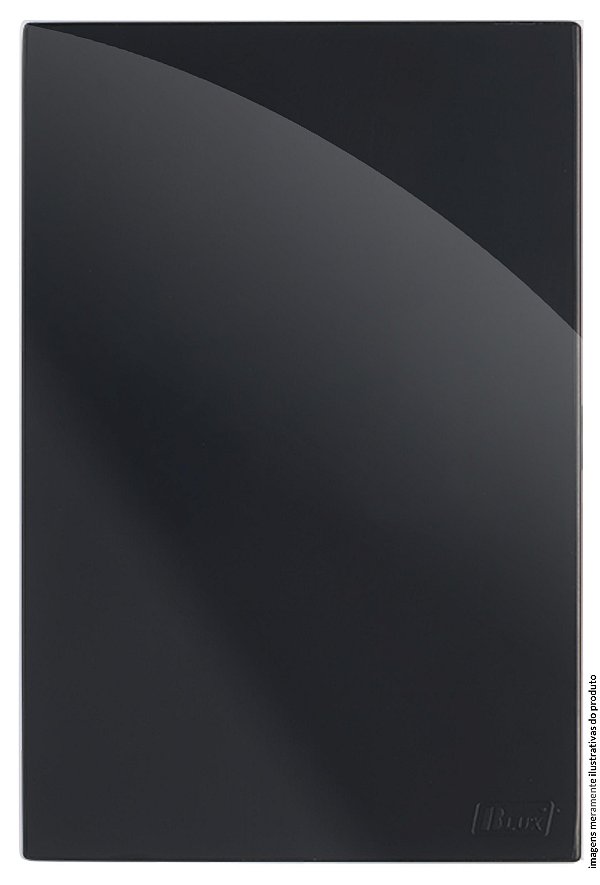 PLACA CEGA COM SUPORTE 4X2 - RECTA BLACK GLOSS