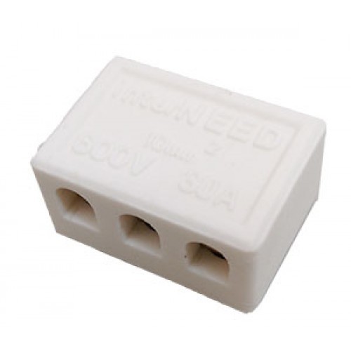 CONECTOR PORCELANA MÉDIO - 10MM² / 600V 30A - INTERNEED - 136924