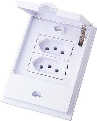 CJ TOMADA DUPLA ( 10A + 20A ) -  BLUX B.L'ACQUA BRANCO