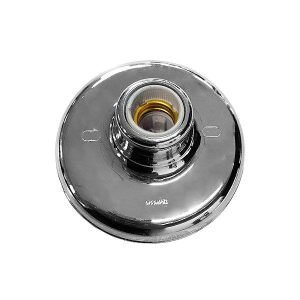 PLAFON REDONDO E27 LUXO PRATA CROMADO TOTAL - DICOMPEL - DC602/25