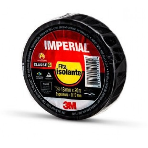 FITA ISOLANTE PROFISSIONAL 18MM X 20M  - IMPERIAL 3M