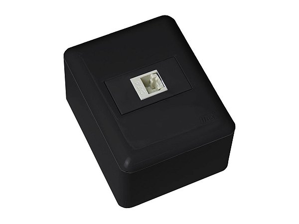 CJ ENTRADA RJ45 (INTERNET) SOBREPOR - BLUX OVERLAP GRAFITE