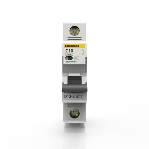 DISJUNTOR MONOPOLAR CURVA C 10A DIN - ENERBRAS