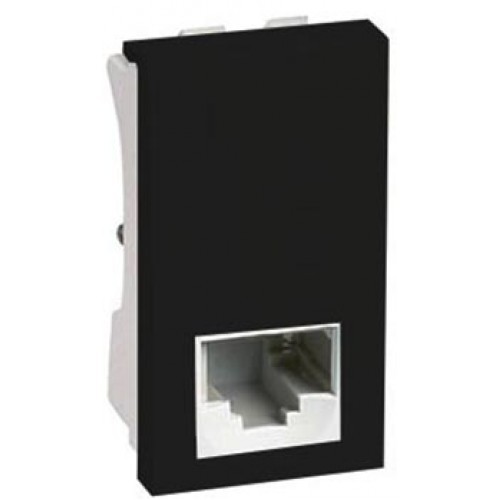 MODULO ENTRADA RJ11 2 FIOS (TELEFONE) - RECTA GRAFITE SATIN