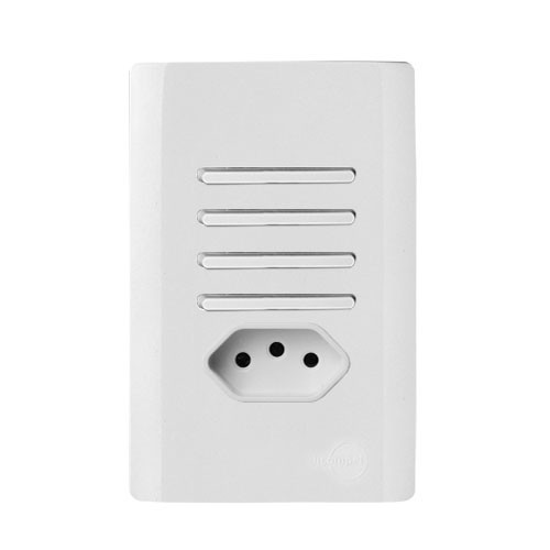 CJ INTERRUPTOR QUADRUPLO SIMPLES + TOMADA 10A (ESPECIAL) 4X2 - NOVARA BRANCO TOTAL