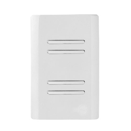 CJ INTERRUPTOR QUADRUPLO 2 SIMPLES + 2 PARALELO(ESPECIAL) 4X2 - DICOMPEL NOVARA BRANCO TOTAL
