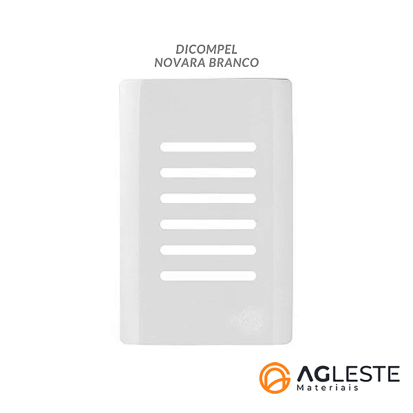 PLACA P/ 6 INTERRUPTORES (ESPECIAL) 4X2 - NOVARA BRANCO
