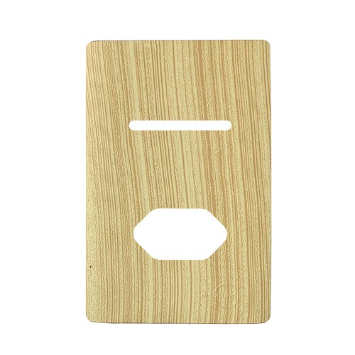 PLACA P/ 1 INTERRUPTOR + TOMADA COM SUPORTE 4X2 - NOVARA MAPLE