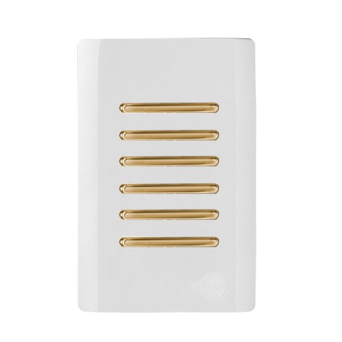 CJ INTERRUPTOR SEXTUPLO SIMPLES (ESPECIAL) 4X2 - NOVARA BRANCO GOLD