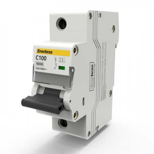 DISJUNTOR MONOPOLAR CURVA C 100A DIN - ENERBRAS
