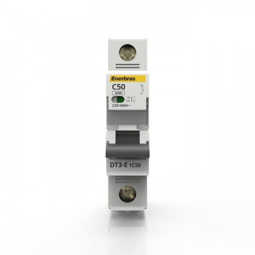 DISJUNTOR MONOPOLAR CURVA C 50A DIN - ENERBRAS