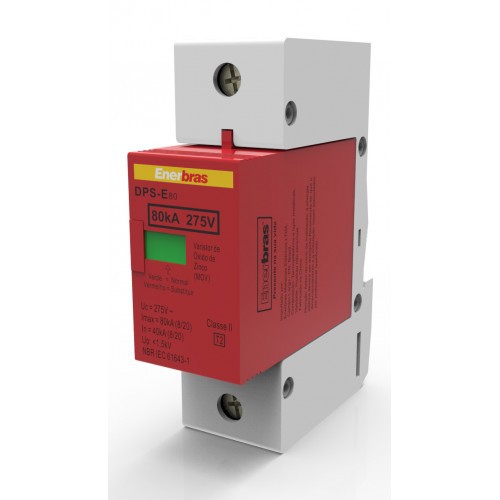 DISJUNTOR DE PROTEÇÃO DE SURTO 80KA - ENERBRAS - DPS-E80