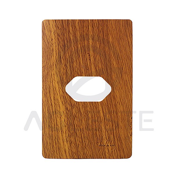 PLACA P/ 1 TOMADA HORIZONTAL COM SUPORTE 4X2 - NOVARA CUMARU