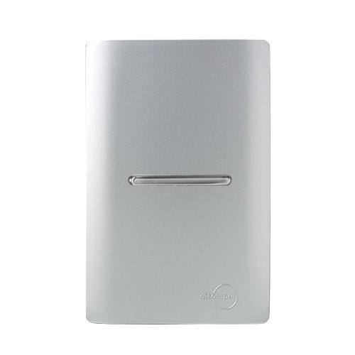 CJ INTERRUPTOR SIMPLES HORIZONTAL 4X2 - NOVARA PRATA CROMADO