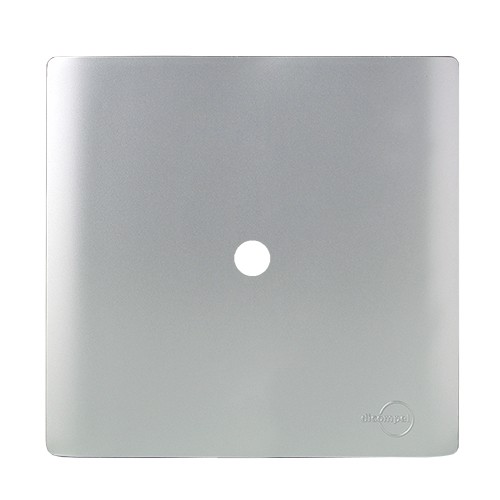 PLACA FURO COM SUPORTE 4X4 - DICOMPEL NOVARA PRATA