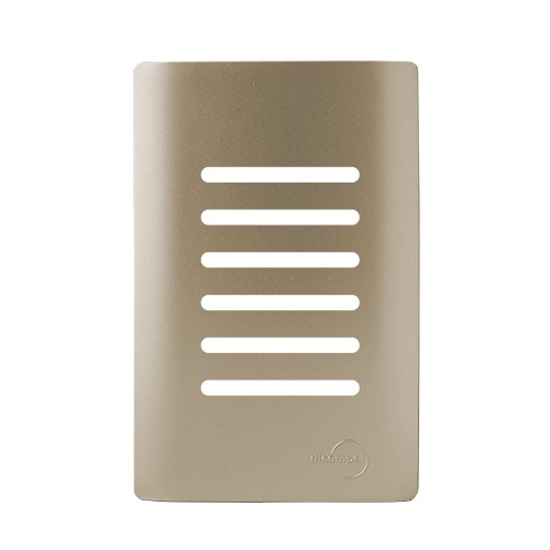 PLACA P/ 6 INTERRUPTORES C/ SUPORTE (ESPECIAL) 4X2 -NOVARA CHAMPANHE