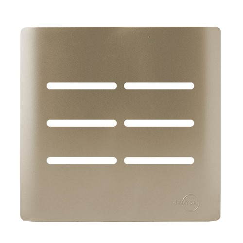 PLACA P/ 6 INTERRUTORES COM SUPORTE 4X4 - NOVARA CHAMPANHE