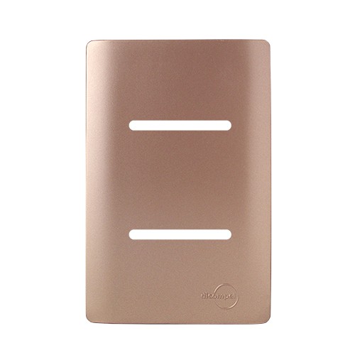 PLACA P/ 2 INTERRUPTORES  4X2 - NOVARA OURO ROSE