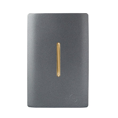 CJ INTERRUPTOR PULSADOR  MINUTERIA VERTICAL 4X2 - NOVARA PRETO GRAFITE GOLD