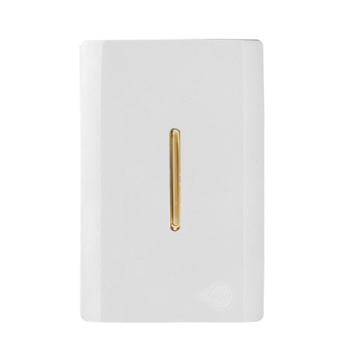 CJ INTERRUPTOR BIPOLAR SIMPLES 4X2 - NOVARA BRANCO GOLD
