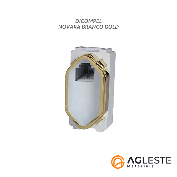 MÓDULO RJ11 ( TELEFONE) - DICOMPEL NOVARA GOLD