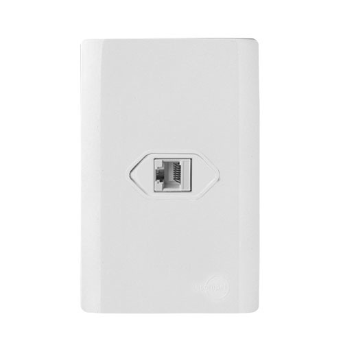 CJ ENTRADA RJ45 ( INTERNET ) 4X2 - NOVARA BRANCO TOTAL