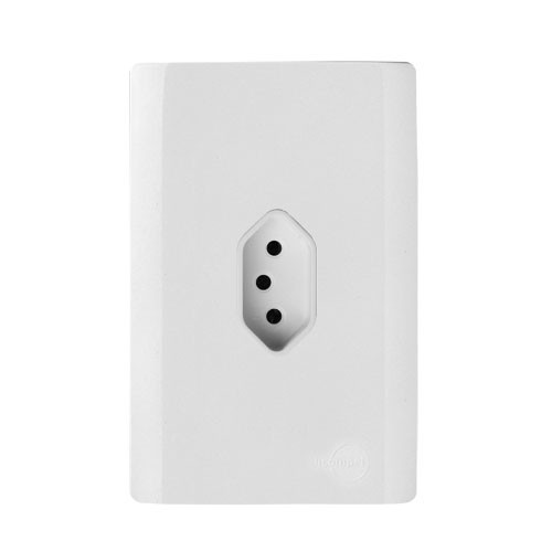 CJ TOMADA 10A VERTICAL 4X2  - NOVARA BRANCO TOTAL